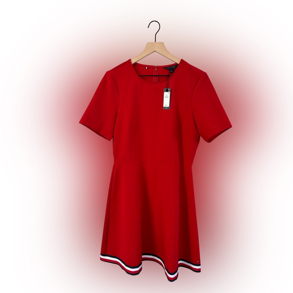 Tommy Hilfiger Red Short Sleeve Dress